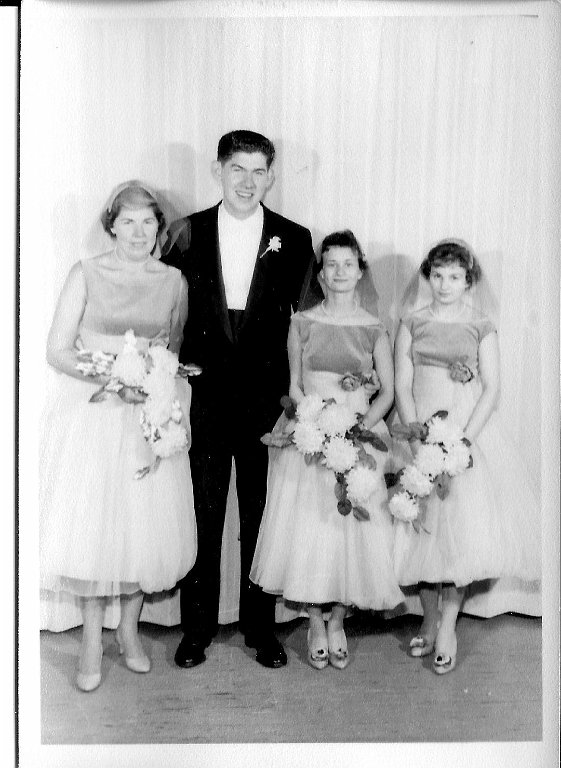 43 xx, Bob Lebak, Betty & Judy (lebak wedding)